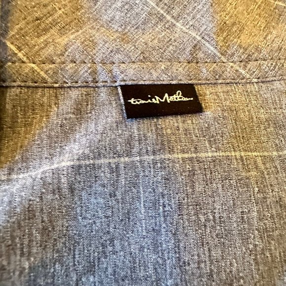 Travis Mathew Golf Shorts Stretch Flat Front Comfort Bluish Gray Striped Mens 36 - Picture 3 of 3